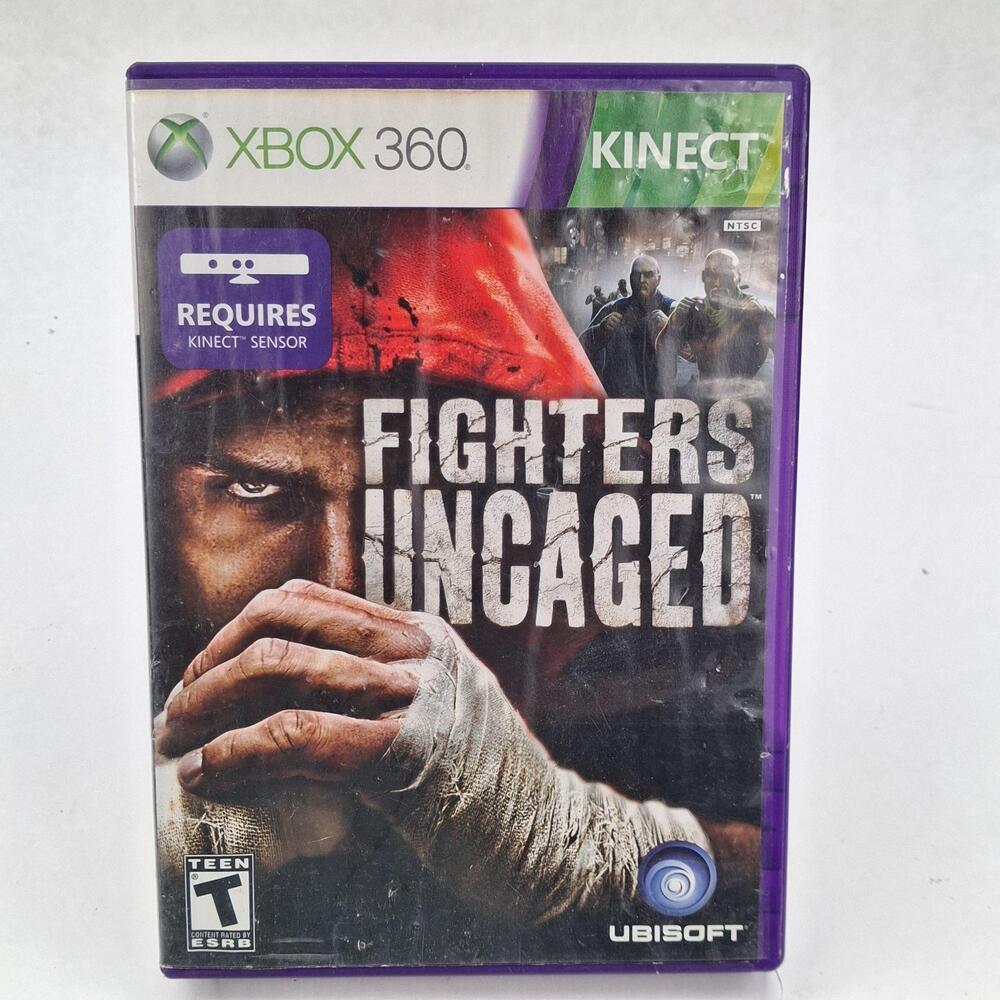 Fighters Uncaged Xbox 360 Kinect Video Game Complete CIB NTSC Ubisoft Fighting
